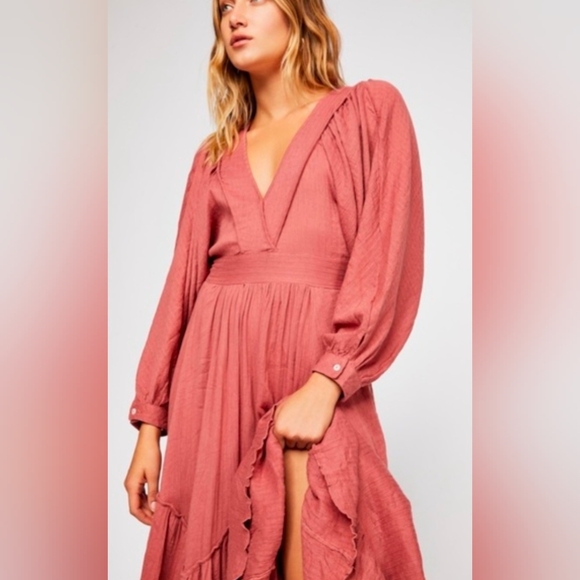 Free People I Need To Know Dress In Green - Picture 15 of 15